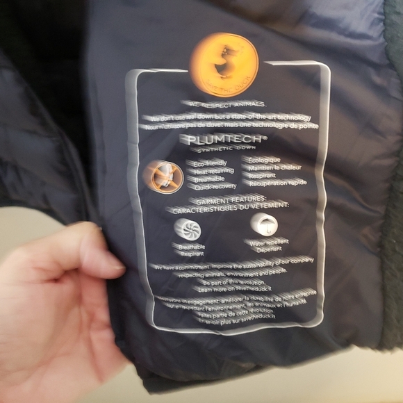 Save The Duck Nolan Ultra Light Navy Blue Puffer Vest Size large - Picture 9 of 13